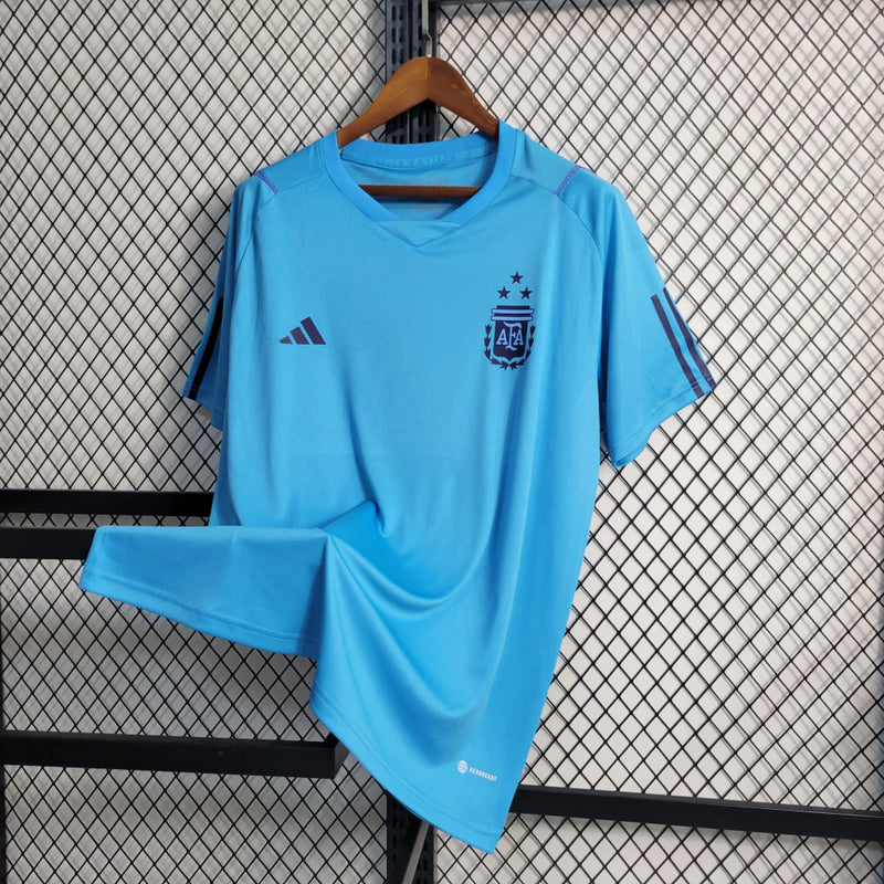 Camisa Seleção Argentina Adidas Treino - 2023 Torcedor Azul