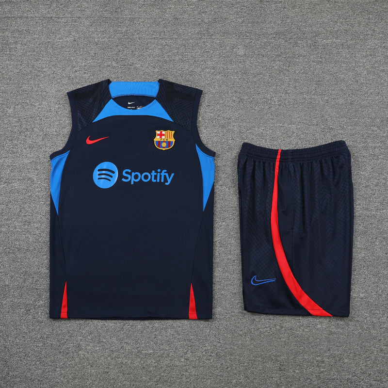 Conjunto Regata Barcelona Training 2022/23 Nike - Azul Royal