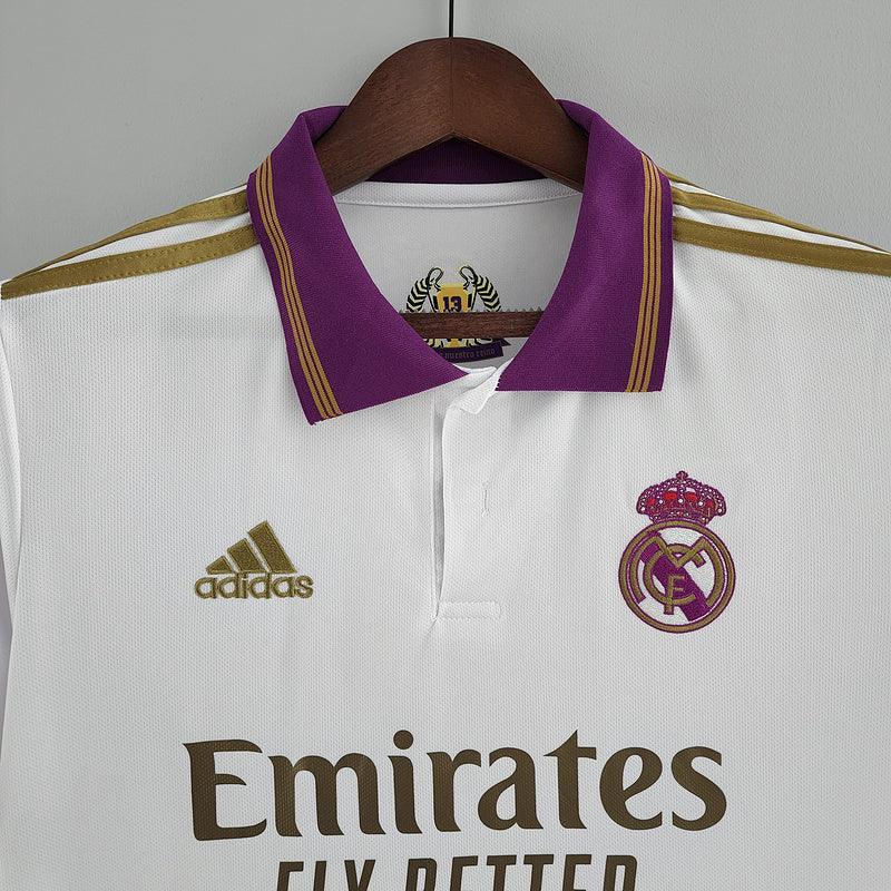 Camisa Real Madrid Polo 21/22 - Edição Especial - Adidas Branca