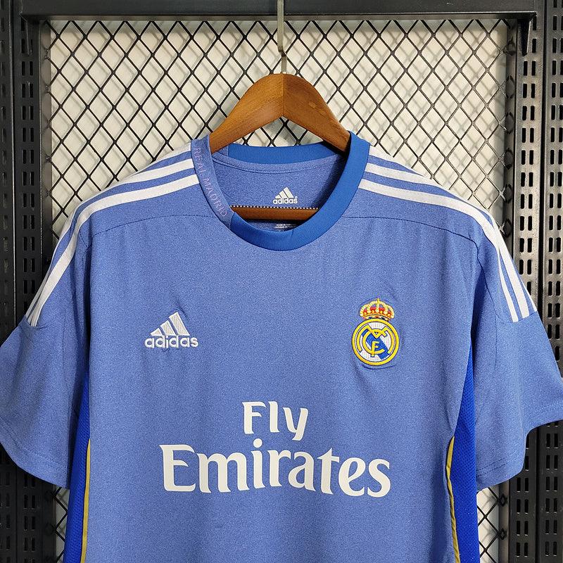 Camisa Retrô Real Madrid Adidas 2013/14 Masculino  Azul