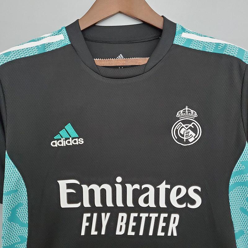 Camisa Real Madrid 21/22 treino -Adidas - preto e azul