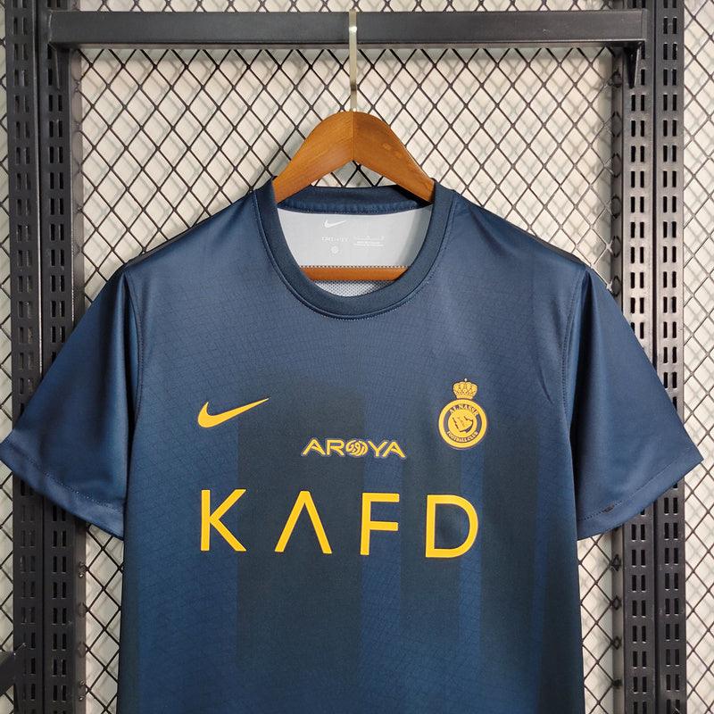 Camisa Al-Nassr Away Nike Torcedor 2023/24 Masculino Azul escuro