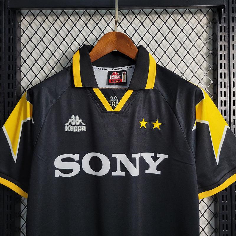 Camisa Juventus Home Adidas 1995/987 Retrô- Preto