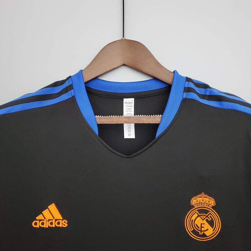 Camisa Real Madrid 2021/22 treino -Adidas - preto e azul