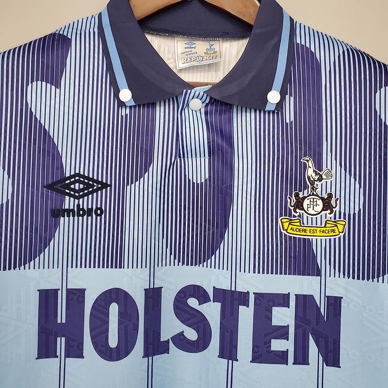 Camisa Umbro - Tottenham III Away 1992/94 Retrô- Azul