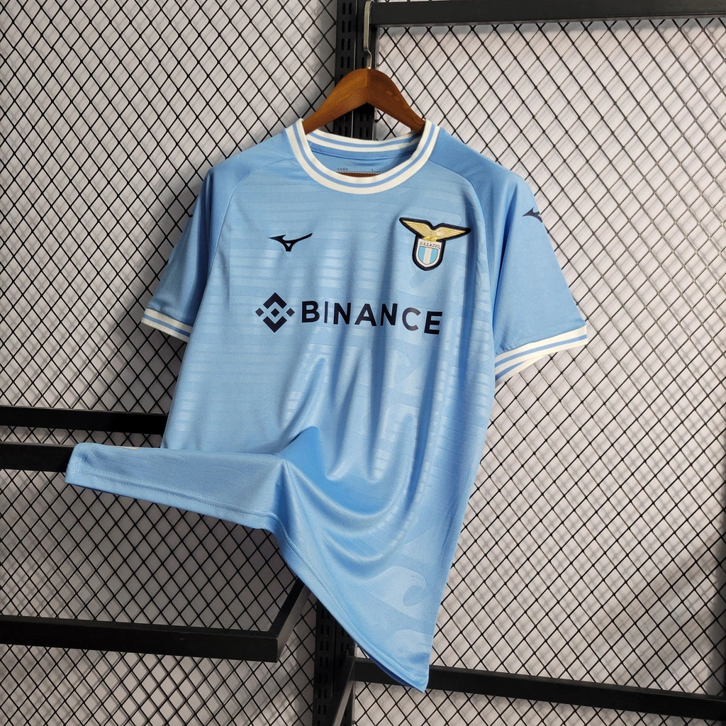 Camisa Lazio I Home Mizuno Torcedor 22/23 Masculino Azul