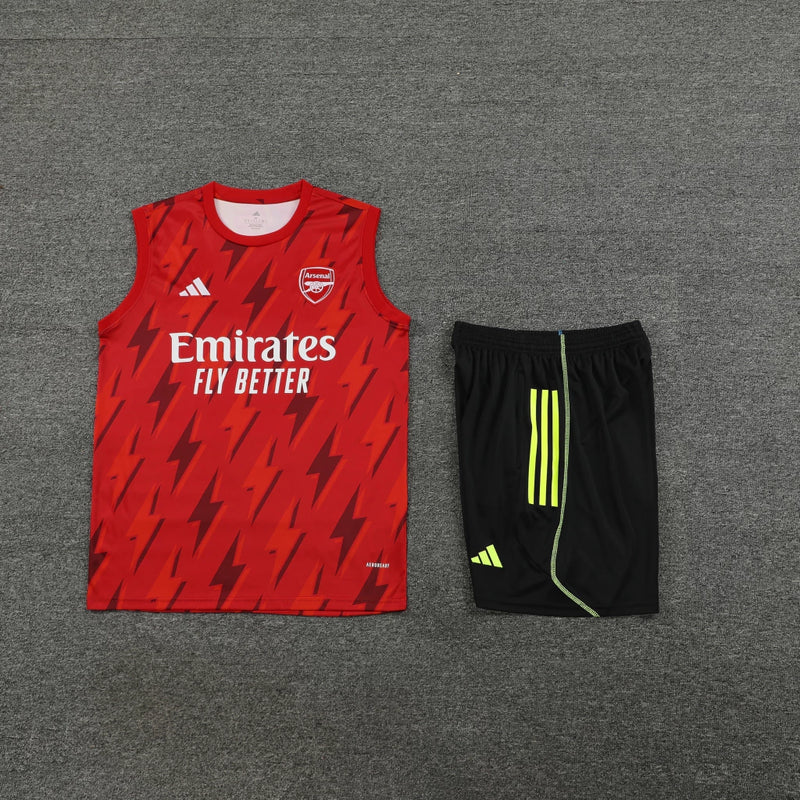 Conjunto Regata Arsenal Training 2023/24 Adidas - Vermelho