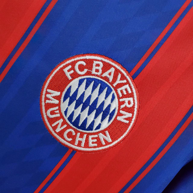 Camisa Bayern de Munique Retrô 1995/1997 Azul e Vermelha - Adidas
