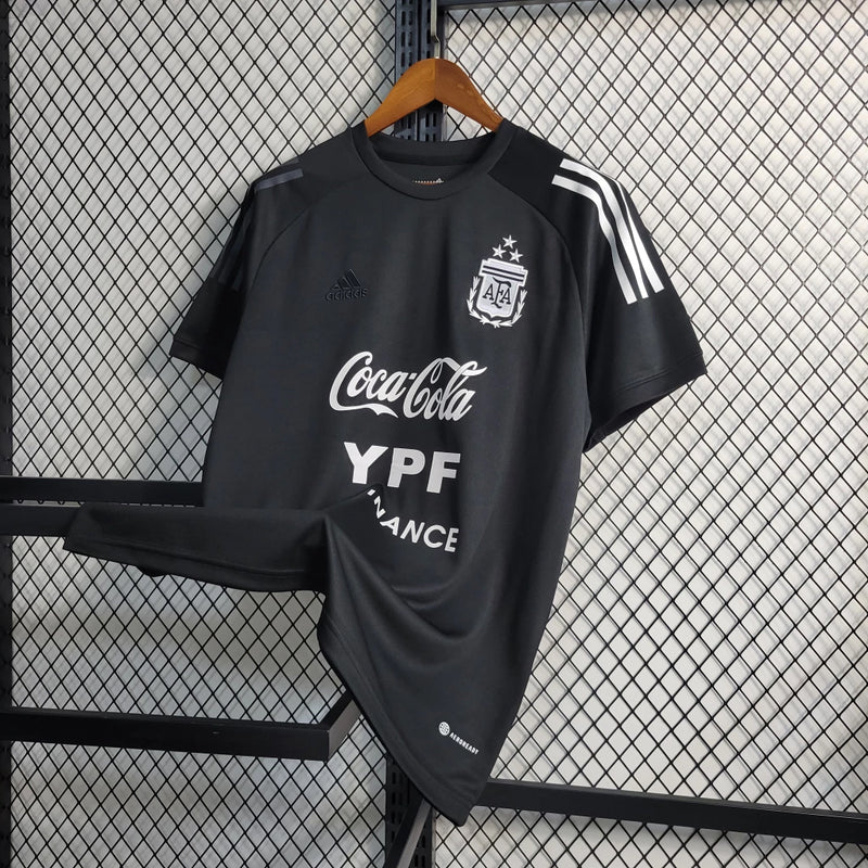 Camisa Seleção Argentina Adidas Torcedor Treino 2023 Preto