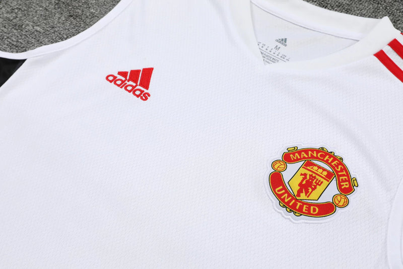 Conjunto Regata Manchester United 22/23 Adidas - Branco
