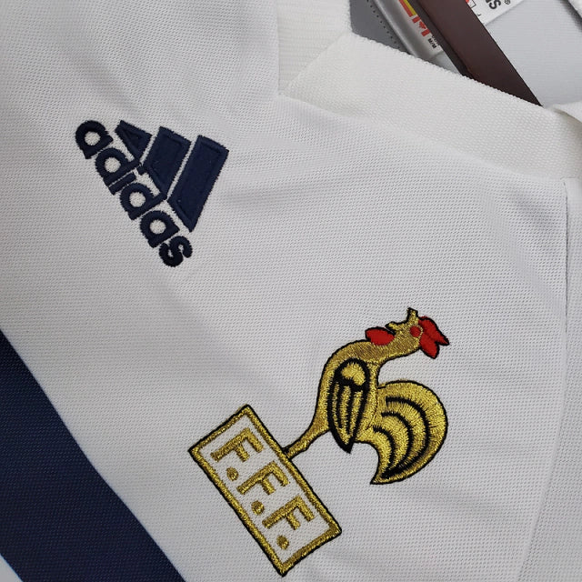 Camisa Retrô França II Away 1998/99 Masculino Branco