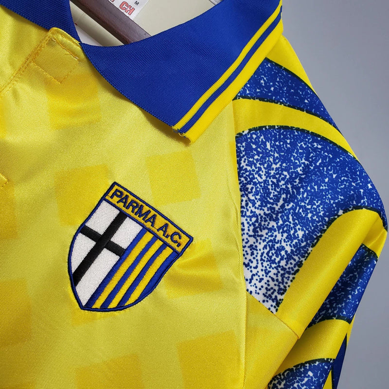 Camisa Retrô Parma Puma 1995/97 Masculino Amarelo e Azul