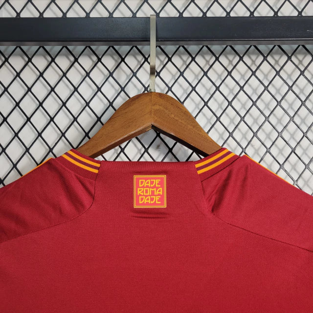 Camisa Roma I Home Adidas Torcedor 2023/24 Masculino Vermelho