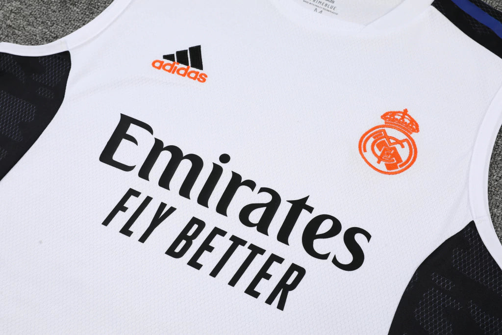 Conjunto Regata Real Madrid Training 2022/23 Adidas - Branco