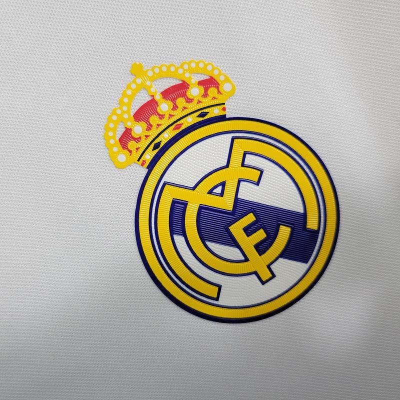Camisa Retrô Real Madrid Manga Longa Adidas 2016/17 Masculino Branco