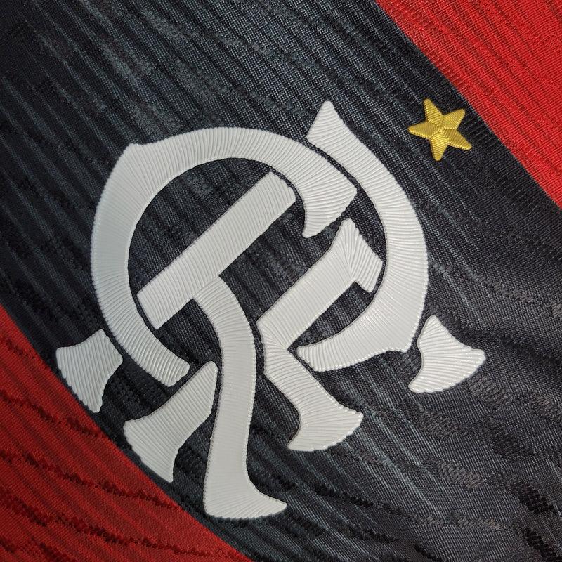 Camisa Flamengo Home 2023/24 Adidas Jogador Masculina - Vermelho e Preto
