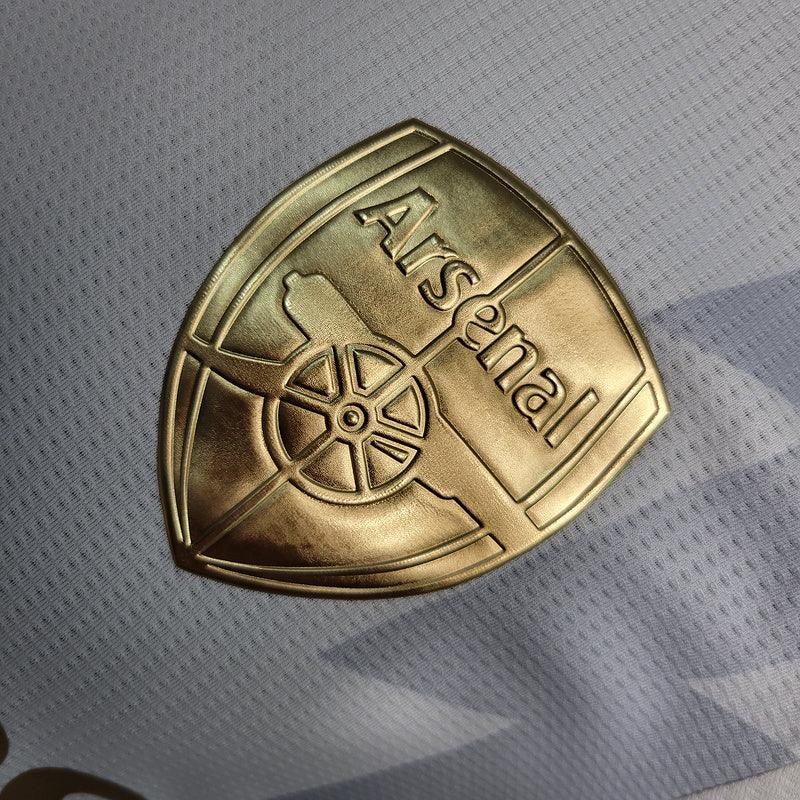 Camisa Arsenal edição especial Adidas Jogador 2023/24 Branco e Dourado