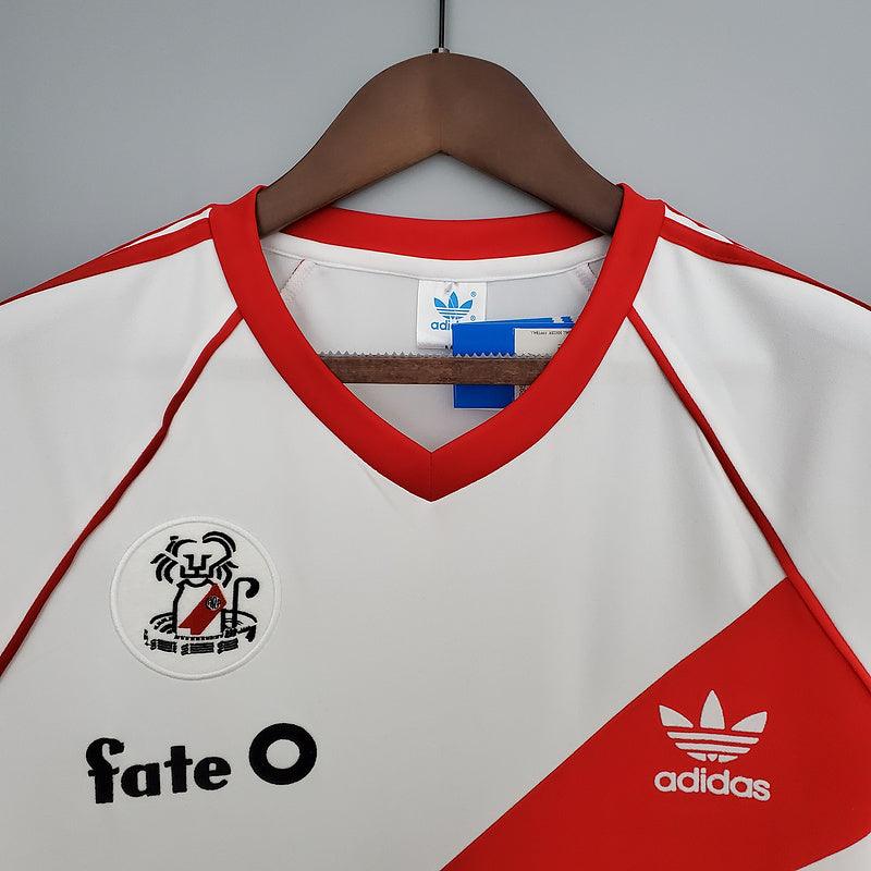 Camisa River Plate Home 1986/87 Adidas Retrô Masculina - Branco