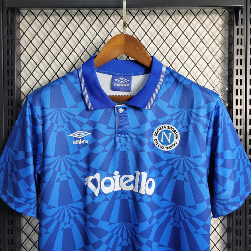 Camisa Retrô Napoli Umbro 91/93 Masculino Azul