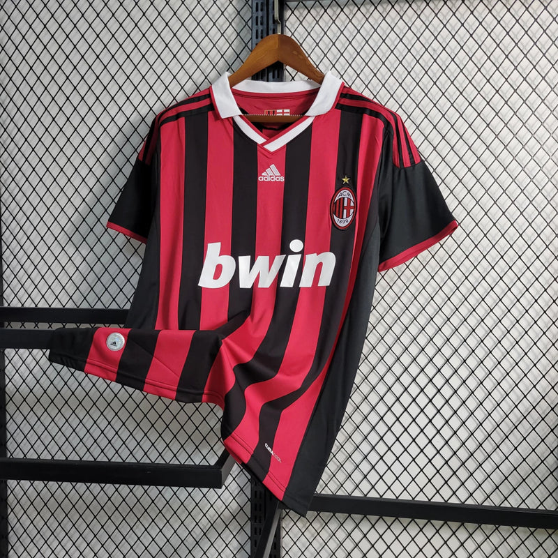 Camisa Retrô Milan I Adidas 2009/10 Vermelho e Preto