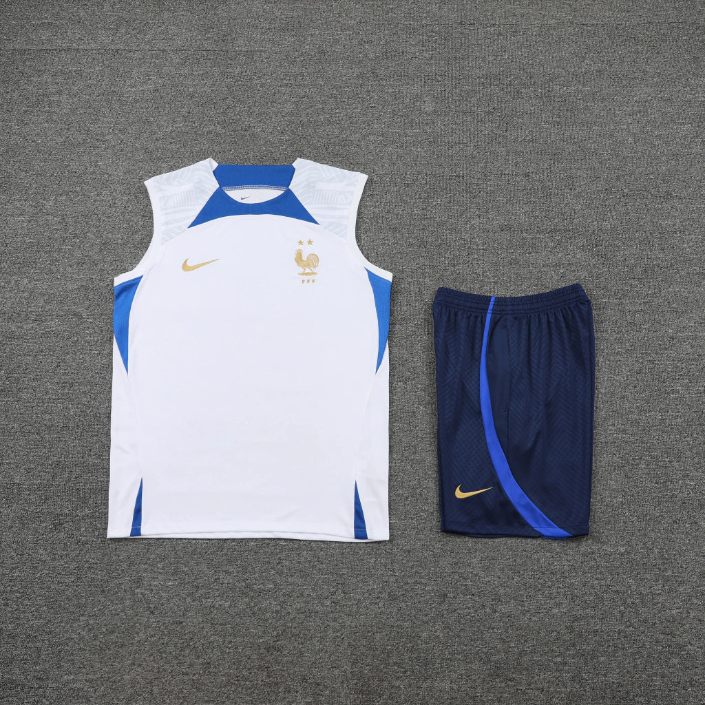 Conjunto Regata França Training 2022/23 Nike - Branco