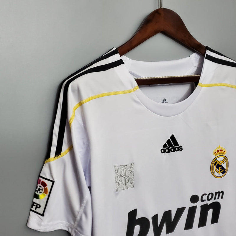 Camisa Retrô Real Madrid I Home Adidas 2009/10 Masculino Branco