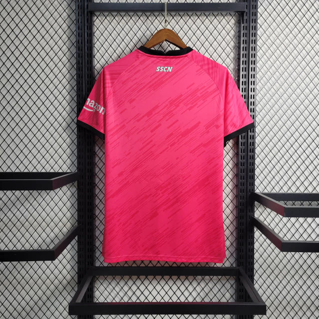 Camisa Napoli Goleiro EA7 2023/24 Torcedor Rosa