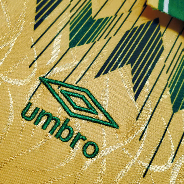 Camisa Celtic Retrô 1991/1992 Amarela e Verde - Umbro