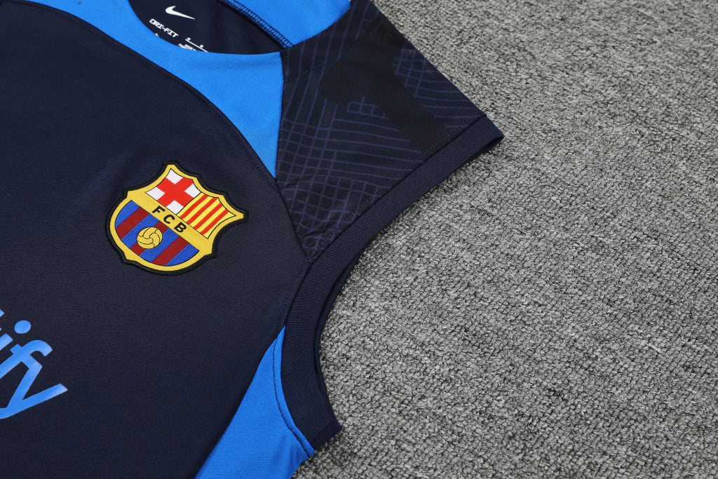 Conjunto Regata Barcelona Training 2022/23 Nike - Azul Royal