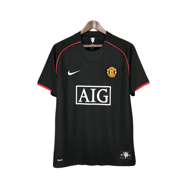 Camisa Retrô Manchester United III Third Nike 2007/08 Masculino Preta