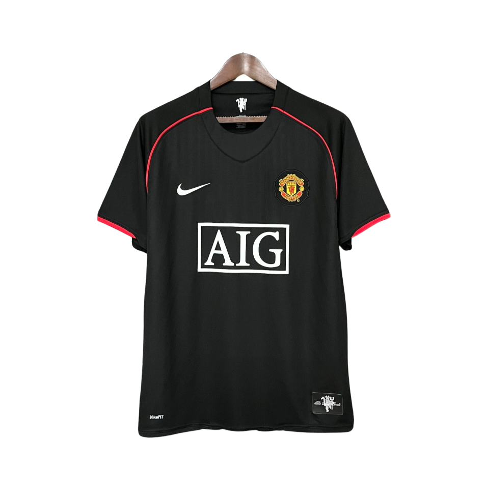 Camisa Retrô Manchester United III Third Nike 2007/08 Masculino Preta