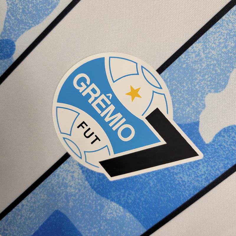 Camisa Grêmio Home 2023/24 Branca/Azul - Umbro