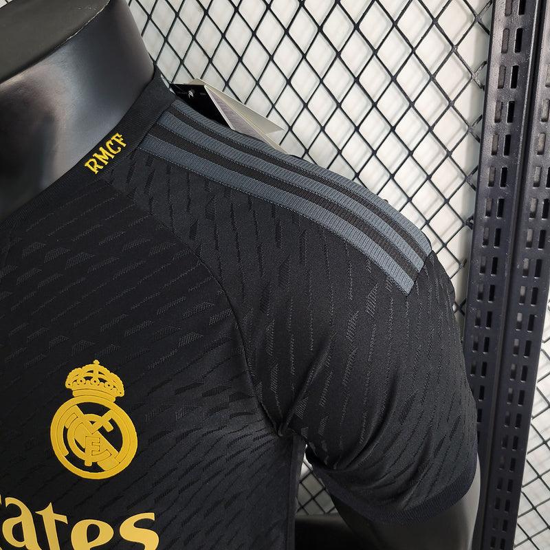 Camisa Real Madrid II Away Adidas Jogador 2023/24 Masculino  Preto