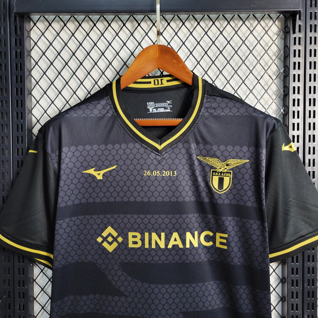 Camisa Lazio "10 anos Copa Itália 23/24 Torcedor Masculino Preto