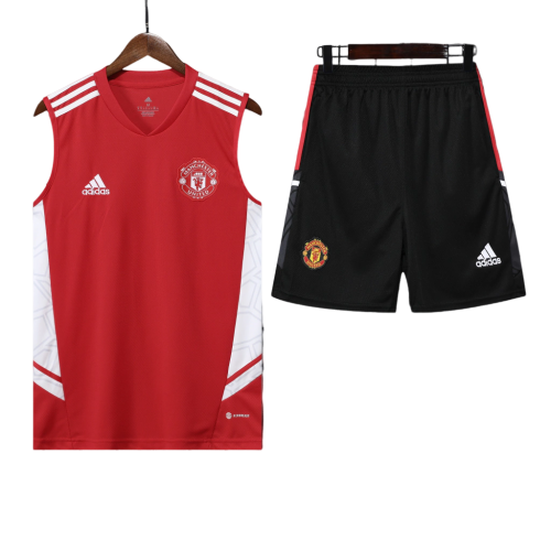 Conjunto Regata Manchester United 22/23 Adidas - Vermelho