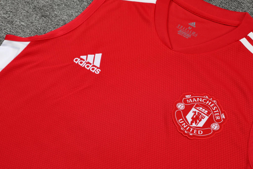 Conjunto Regata Manchester United 22/23 Adidas - Vermelho