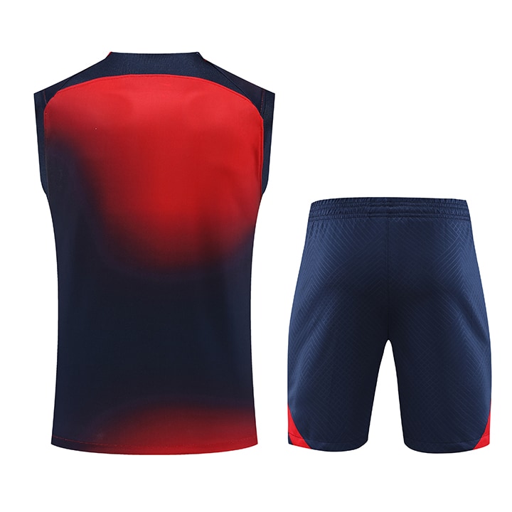 Conjunto Regata Paris Saint Germain Nike 2023/24 Azul e Vermelho