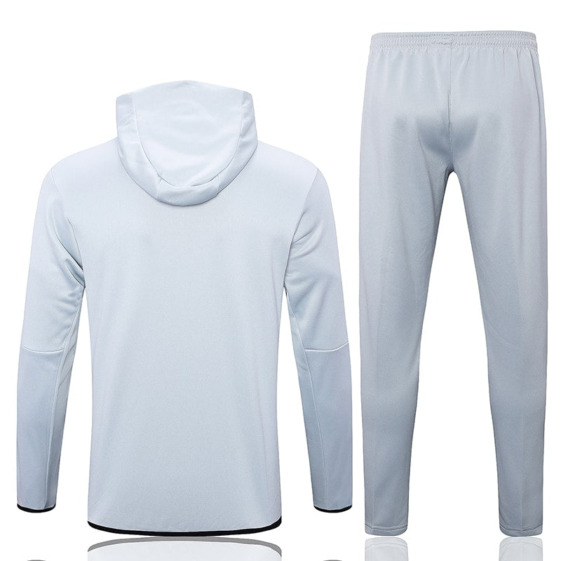 Conjunto Nike Tech Fleece Branco Zíper Longo