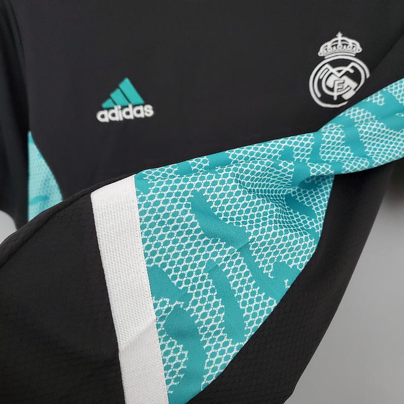 Camisa Real Madrid 21/22 treino -Adidas - preto e azul