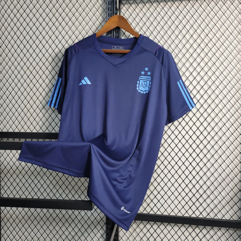 Camisa Seleção Argentina Adidas Treino 2023/24 Torcedor Azul