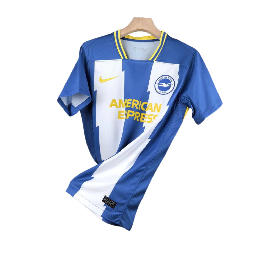 Camisa Brighton I Home 2024/25 Nike Torcedor Masculino Branco e Azul