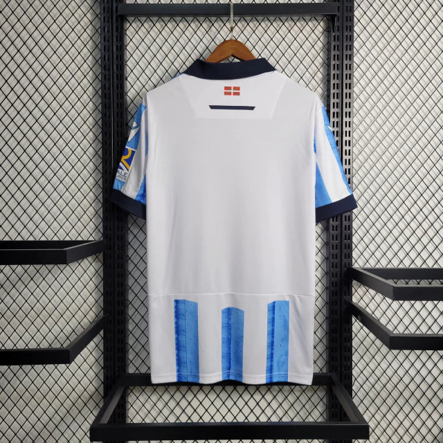 Camisa Real Sociedad - 22/23 Torcedor Masculino Azul e Branco