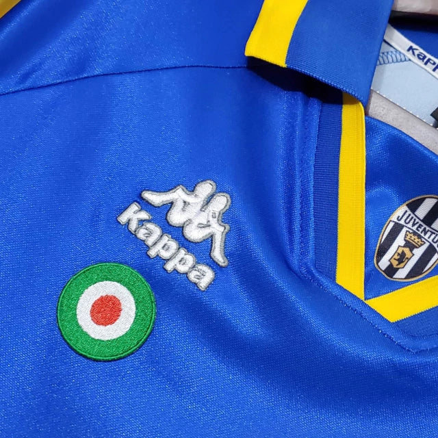 Camisa Juventus Retrô 1995/1997 Azul e Amarela - Kappa