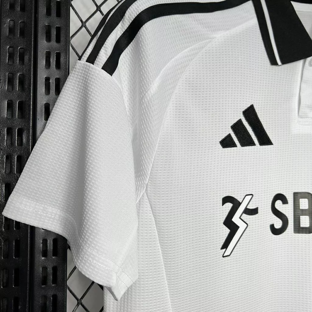 Camisa Fulham I Home 2024/25 Torcedor Adidas Masculino Branco