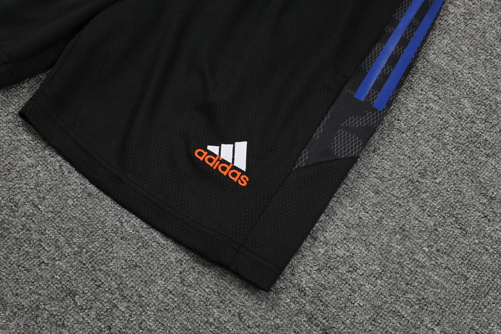 Conjunto Regata Real Madrid Training 2022/23 Adidas - Preto