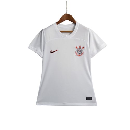 Camisa Corinthians I 2023/24 Torcedor Feminina - Branca Nike