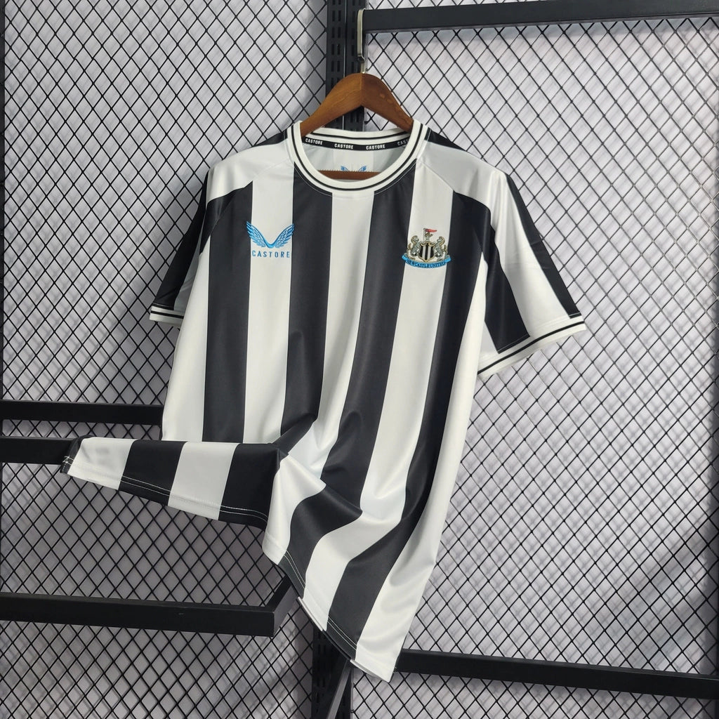 Camisa Newcastle United I Castore 22/23 Torcedor Preto e Branco