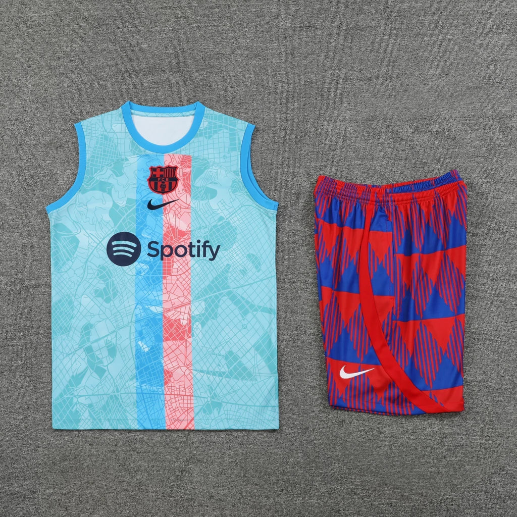 Conjunto Regata Barcelona 23/24 Nike - Azul Claro