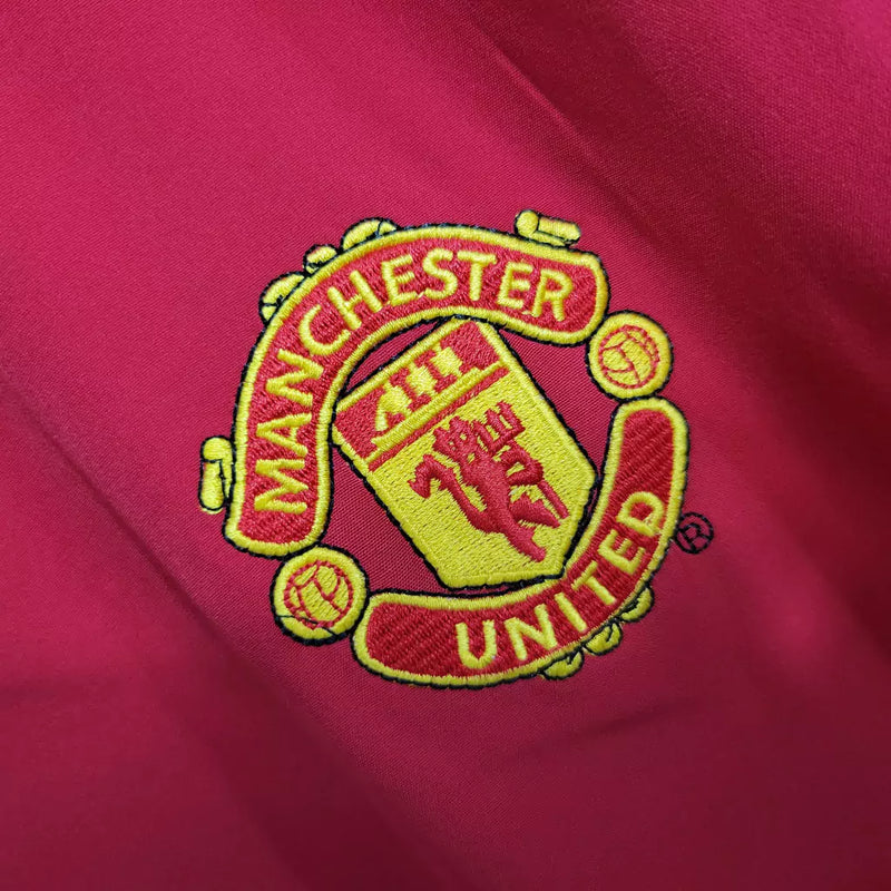 Camisa Retrô Manchester United Manga Longa Nike 2004/06 Masculino Vermelho