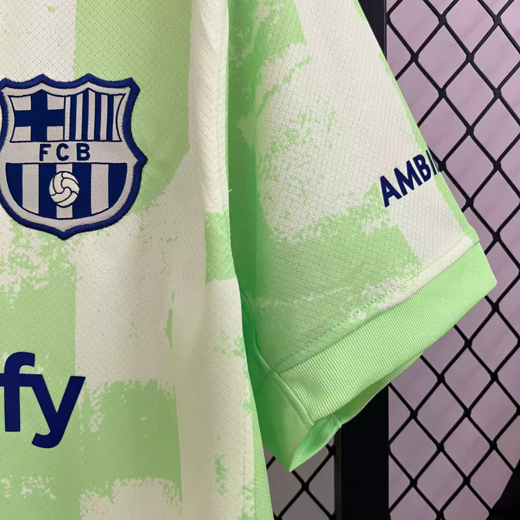 Camisa Barcelona III Third Nike Torcedor 2024/25 Masculino Verde